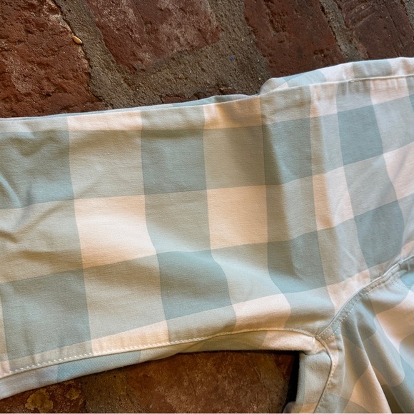 We The Free Blue and White Plaid Just Float On high-waist flare jeans size 29 - Picture 9 of 16